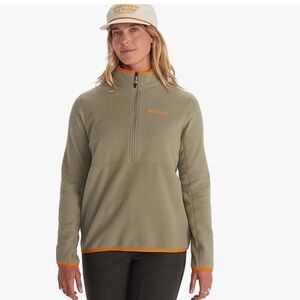 Marmot: Women's Rocklin 1/2 Zip Jacket in Vetiver 🥾🚶🏾‍♀️